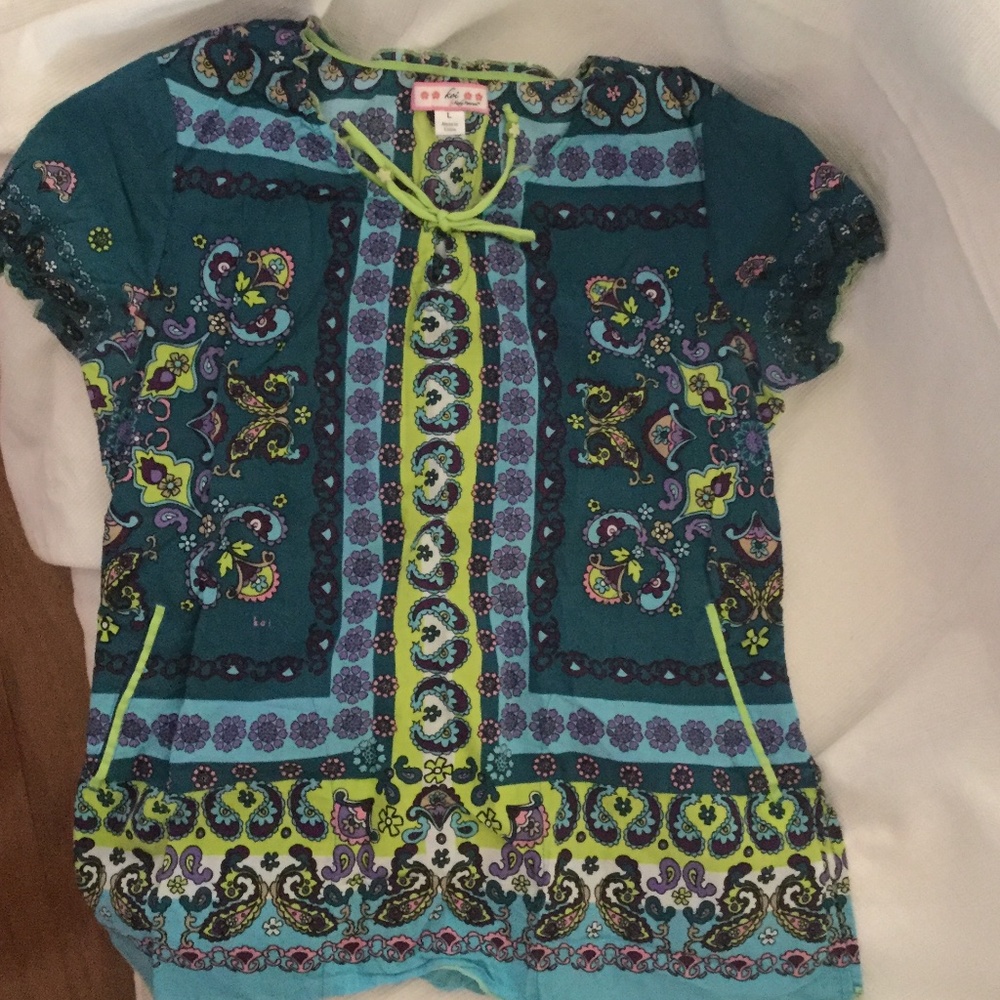 Koi scrub top